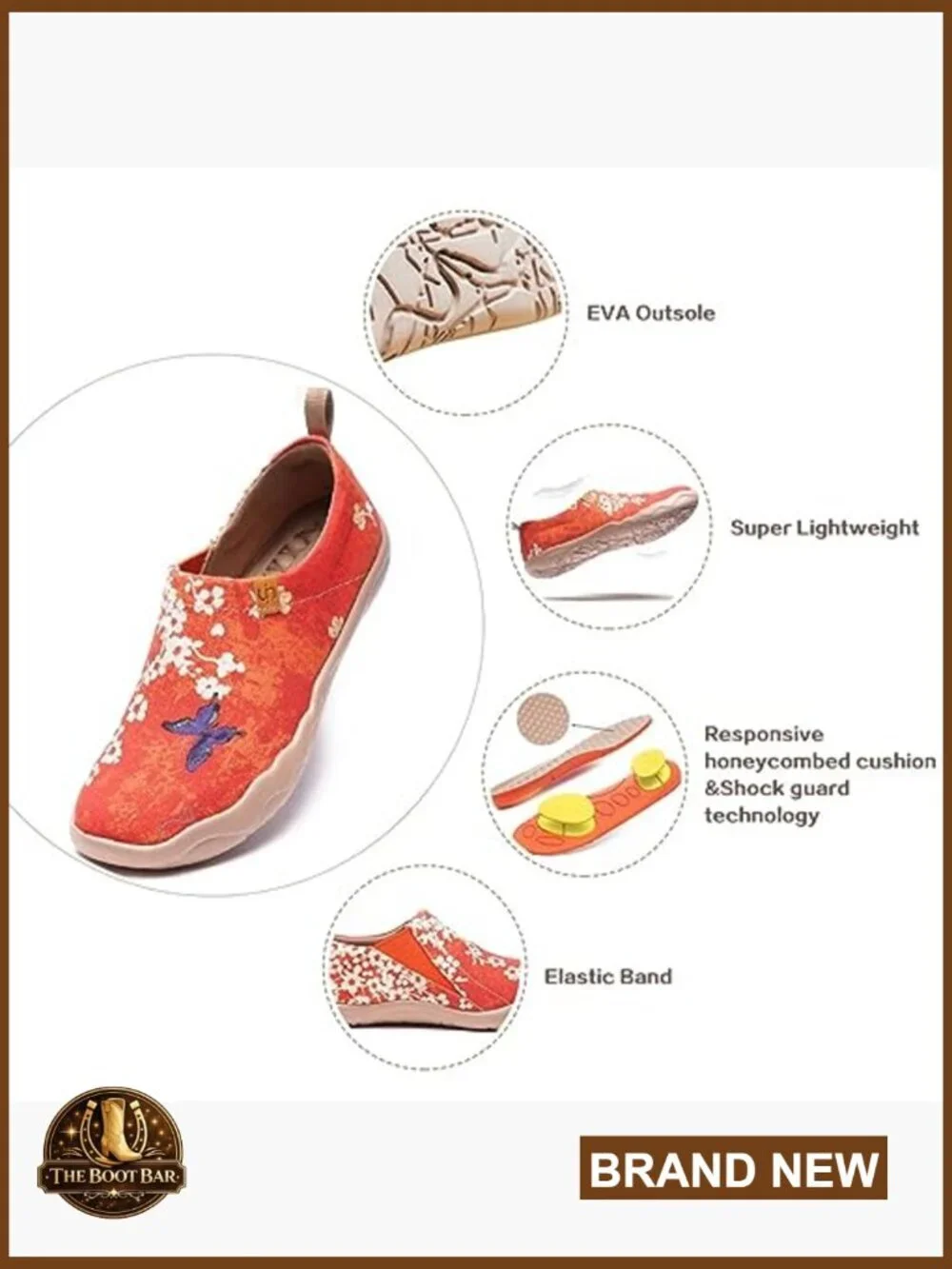 Floral Slip-On Loafers Lightweight Canvas Casual Comfortable Travel Shoes
